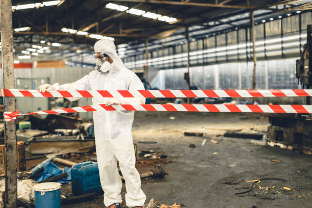Professional Biohazard technician working in Hindsville, AR